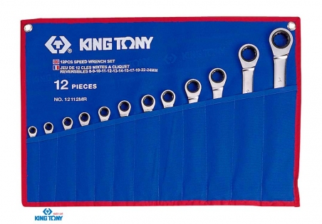 Набор ключей комби с трещоткой 12 ед. (8-24мм) KINGTONY 12112MRN