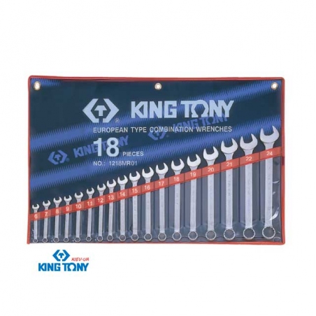 Набор ключей комби 18шт. (6-24 мм) KINGTONY 1218MR
