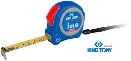 Рулетка 3м с магнитным крючком KINGTONY 79094-03C