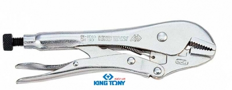Зажим с фиксатором L=178 мм прямой, хром KINGTONY 6031-07R