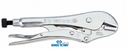 Зажим с фиксатором L=178 мм прямой, хром KINGTONY 6031-07R